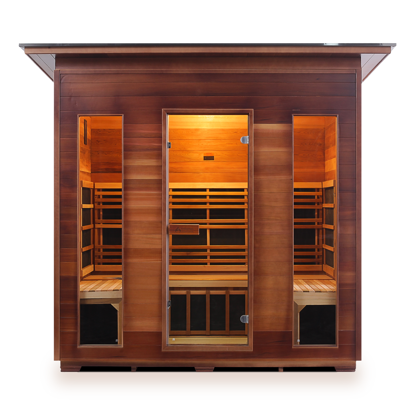 Enlighten Outdoor Full Spectrum Infrared Sauna RUSTIC - 5