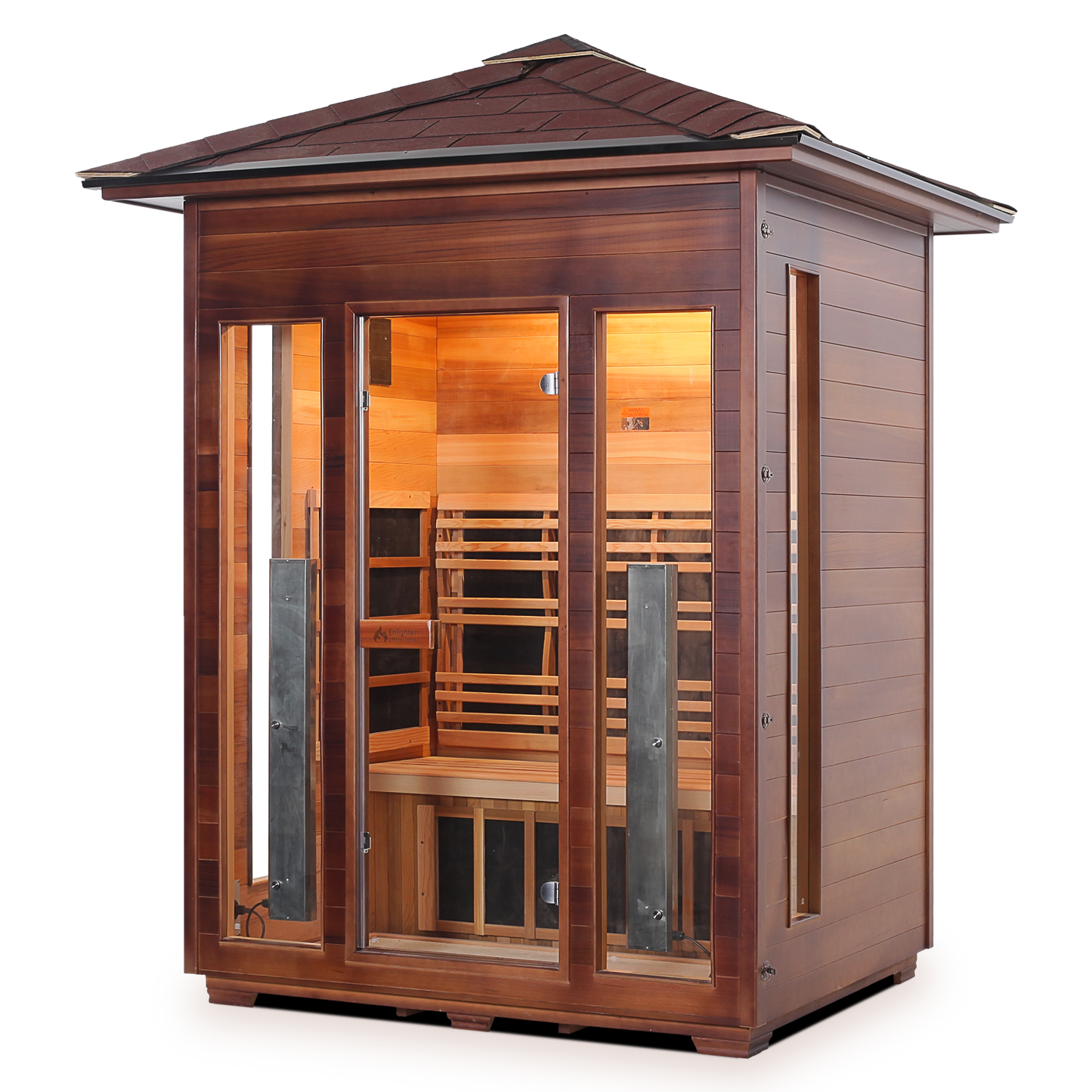 Enlighten Outdoor Full Spectrum Infrared Sauna RUSTIC - 3