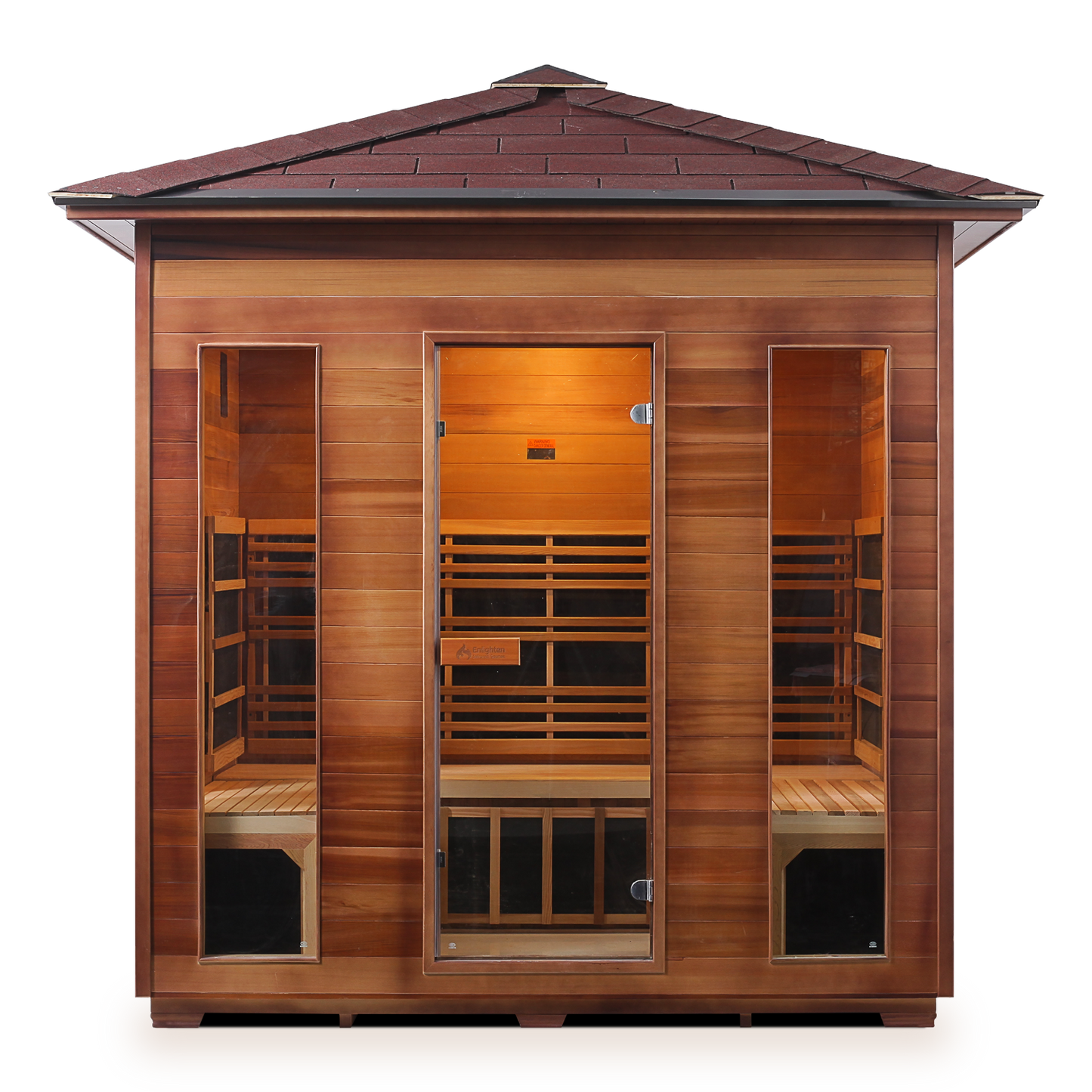 Enlighten Outdoor Full Spectrum Infrared Sauna RUSTIC - 5