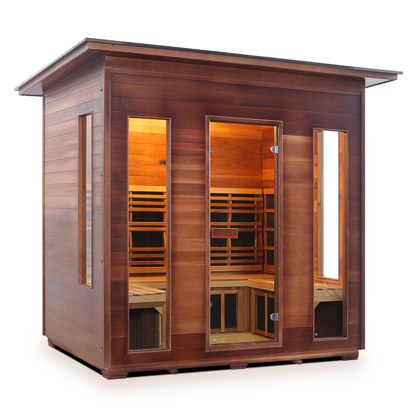 Enlighten Outdoor Full Spectrum Infrared Sauna RUSTIC - 5