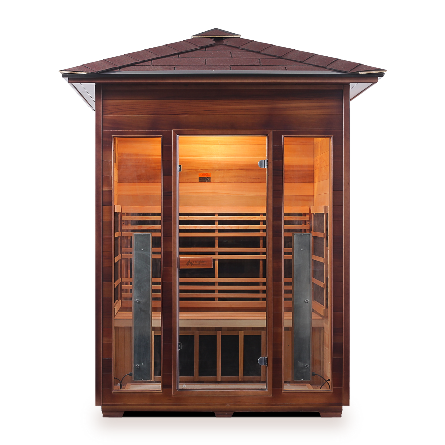 Enlighten Outdoor Full Spectrum Infrared Sauna RUSTIC - 3