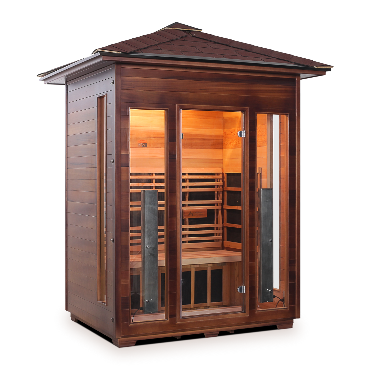 Enlighten Outdoor Full Spectrum Infrared Sauna RUSTIC - 3