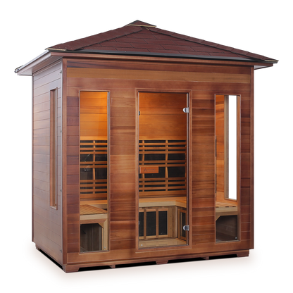 Enlighten Outdoor Full Spectrum Infrared Sauna RUSTIC - 5