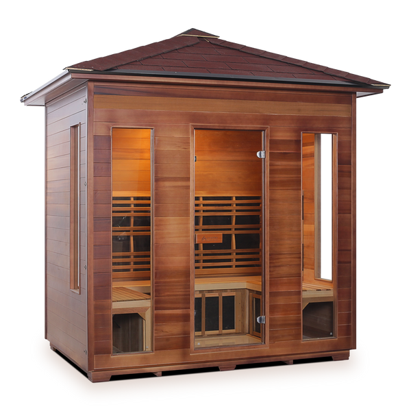 Enlighten Outdoor Full Spectrum Infrared Sauna RUSTIC - 5