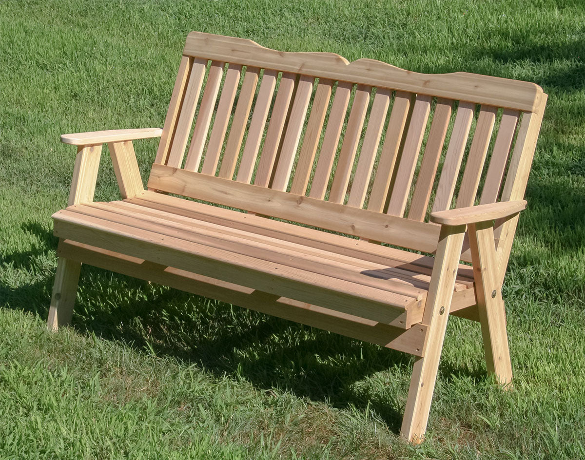 Designs Red Cedar Savannah English Garden Bench