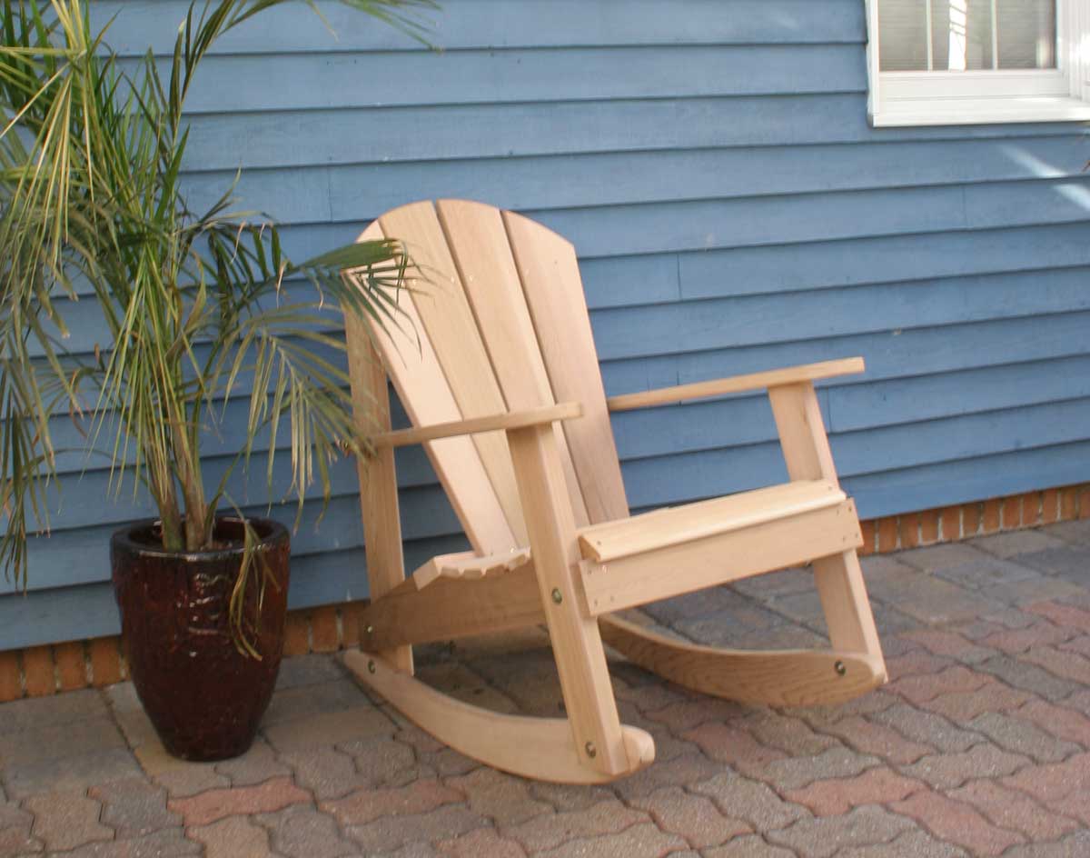 Creekvine Designs Cedar Adirondack Rocking Chair