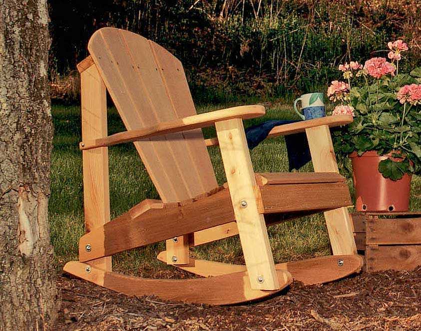 Creekvine Designs Cedar Adirondack Rocking Chair