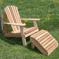 Creekvine Designs Cedar American Forest Adirondack Chair & Footrest Set