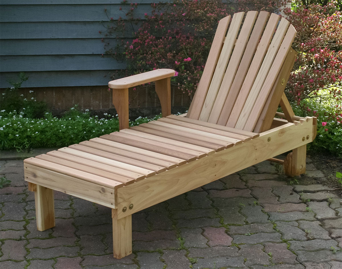 Creekvine Designs Cedar American Forest Chaise Lounge