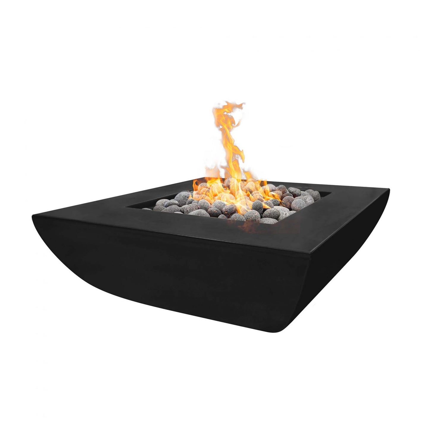 The Outdoor Plus 42" Square Avalon Wide Ledge Fire Pit - Liquid Propane