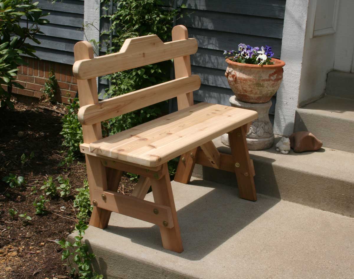 Creekvine Designs Cedar Tab Back Bench