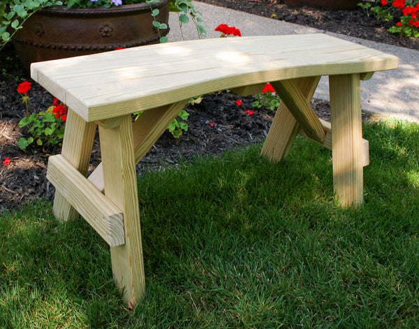 Creekvine Designs Treated Pine Curved Bench