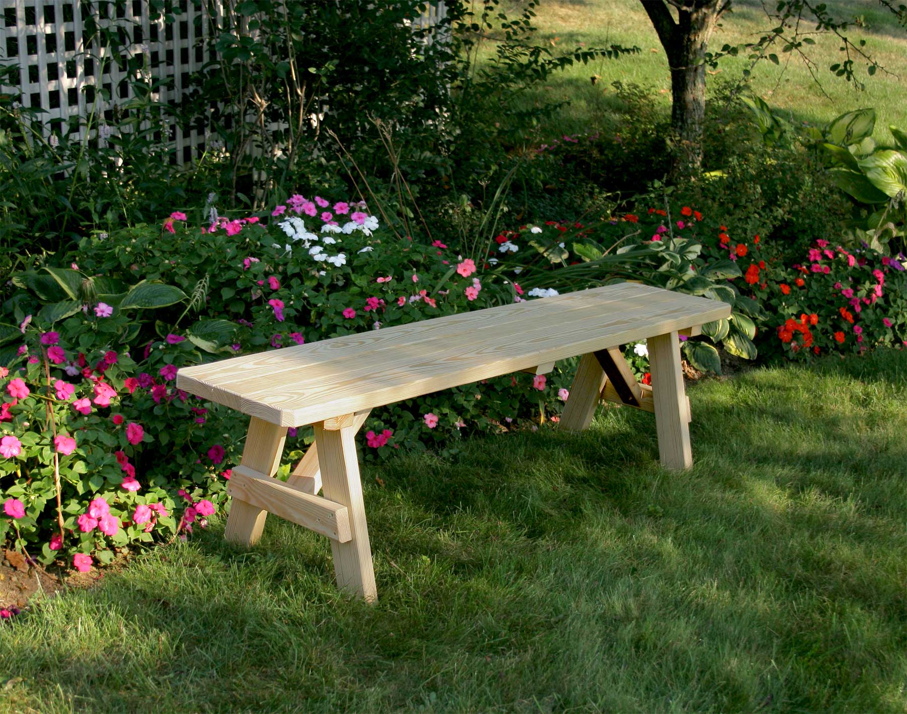 Creekvine Designs Treated Pine Traditional Garden Bench