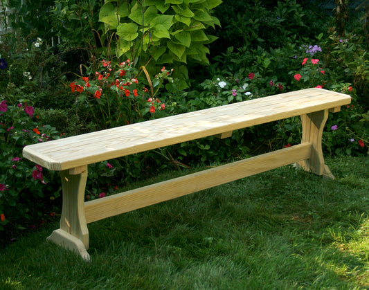 Creekvine Designs Treated Pine Trestle Garden Bench