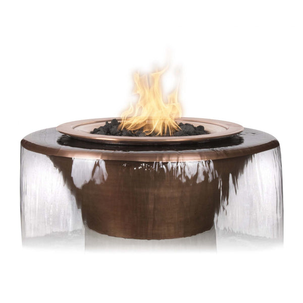 The Outdoor Plus Metal Cazo Fire & Water Bowl ™ Copper 360° Spill