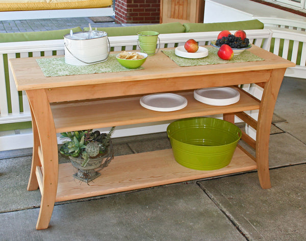 Creekvine Designs Cedar Entertaining Buffet Table