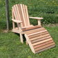 Creekvine Designs Cedar American Forest Adirondack Chair & Footrest Set