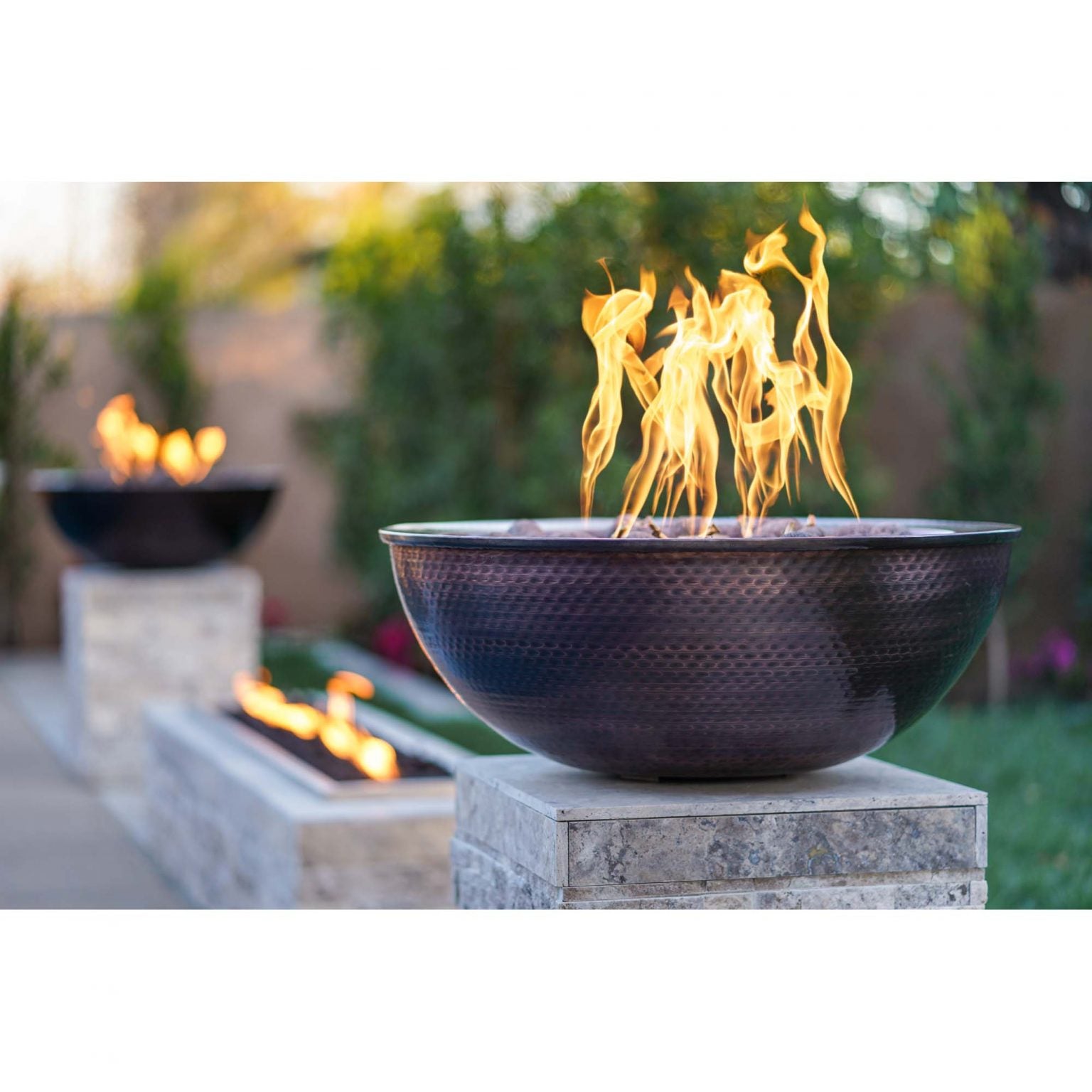 The Outdoor Plus Round Sedona Fire Bowl - Copper