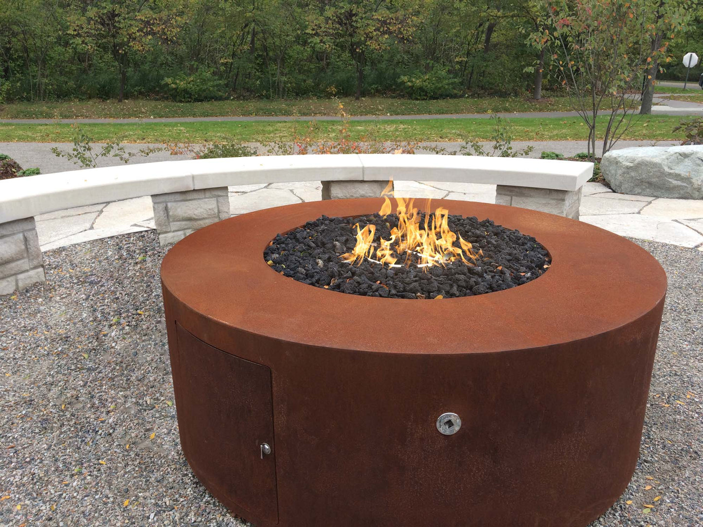 The Outdoor Plus 48" Round Unity Fire Pit – 18″ Tall