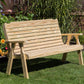 Creekvine Designs Treated Pine Crossback Garden Bench