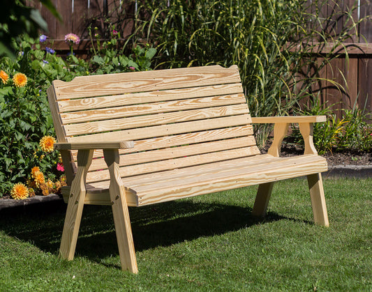 Creekvine Designs Treated Pine Crossback Garden Bench