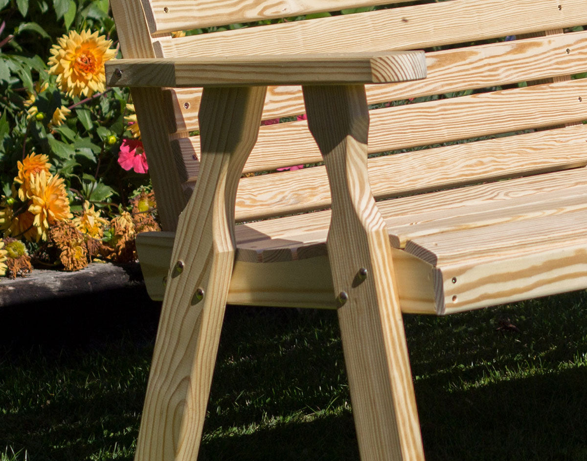 Creekvine Designs Treated Pine Crossback Garden Bench