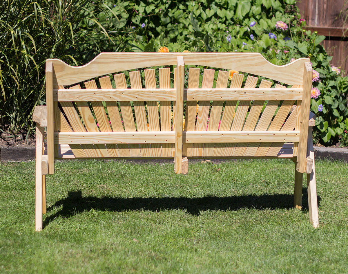 Creekvine Designs Treated Pine Fanback Garden Bench