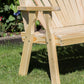 Creekvine Designs Treated Pine Fanback Garden Bench