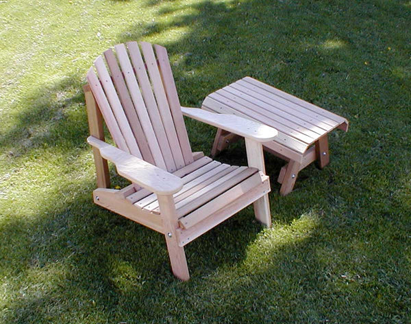 Creekvine Designs Cedar American Forest Adirondack Chair & Table Set