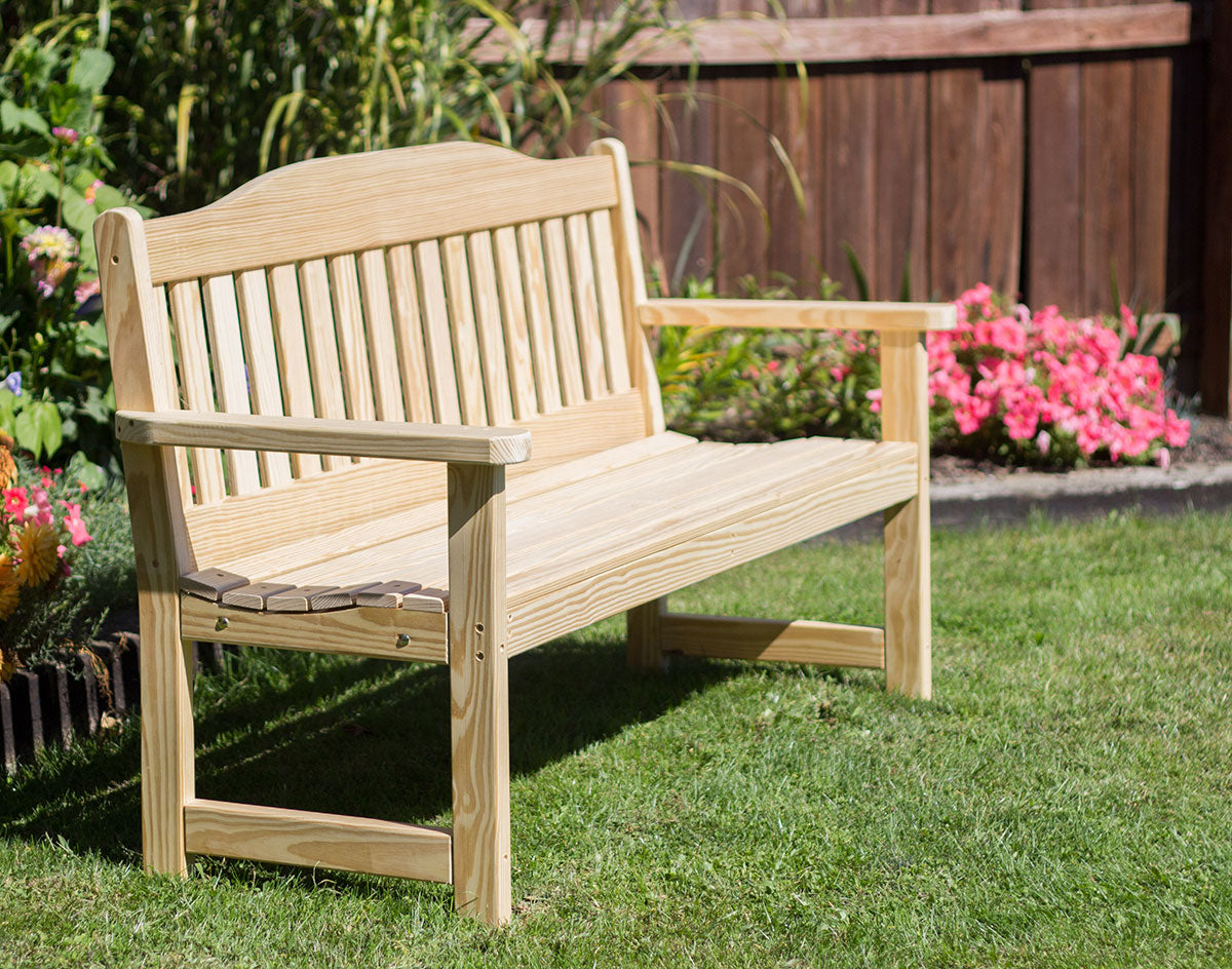 Creekvine Designs Treated Pine English Garden Bench