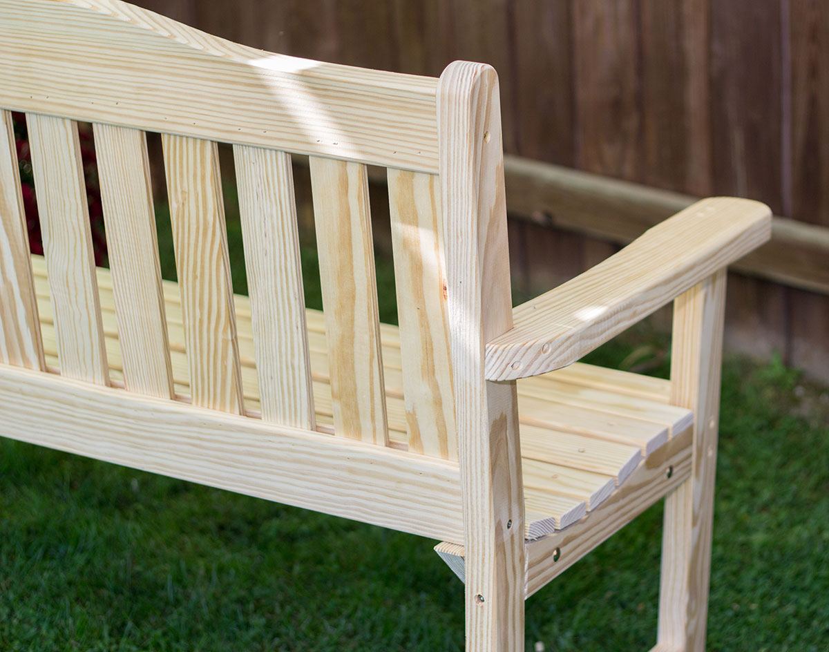 Creekvine Designs Treated Pine English Garden Bench