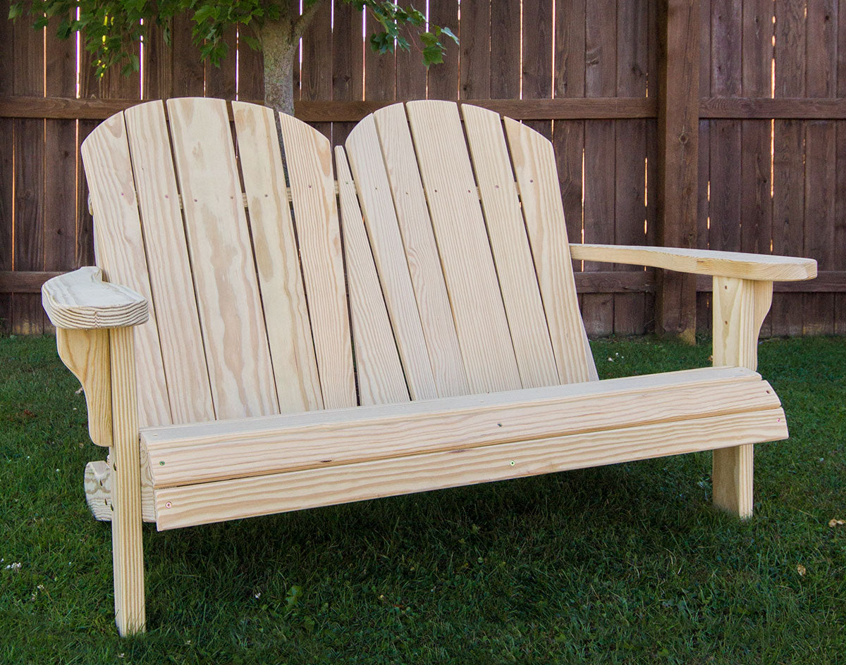 Creekvine Designs Treated Pine Low Curveback Garden Bench