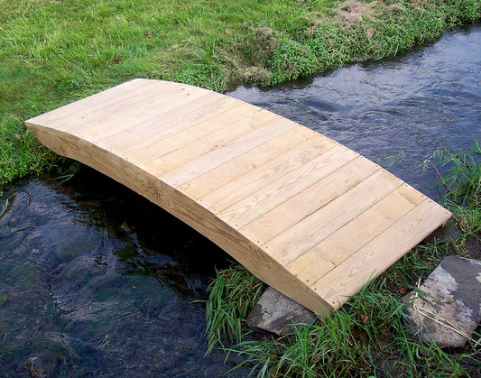 Creekvine Designs Treated Pine Plank Garden Bridge