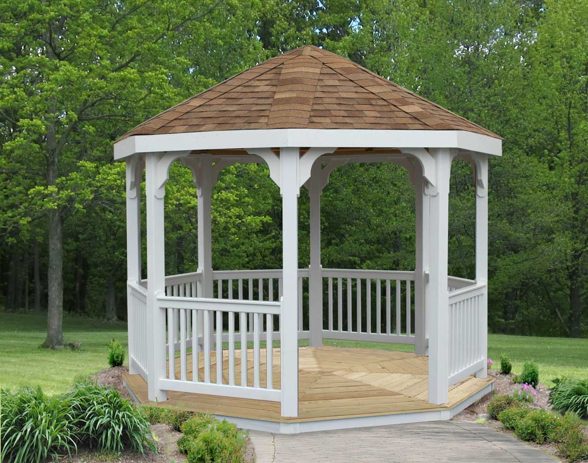 Creekvine Designs 10' Vinyl Octagon Gazebo