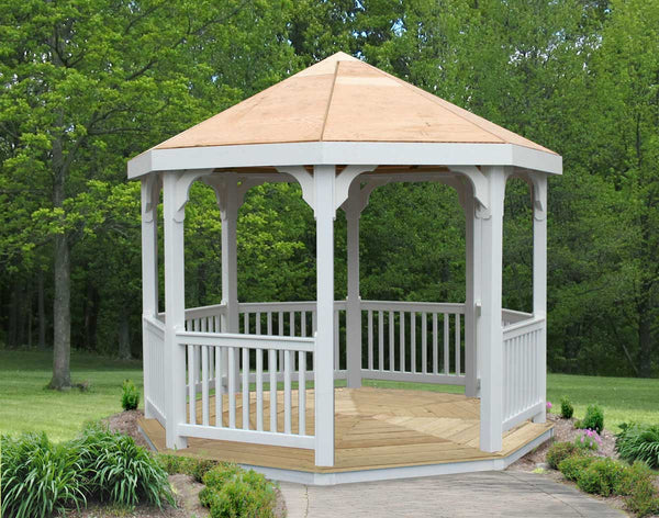 Creekvine Designs 10' Vinyl Octagon Gazebo