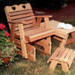 Creekvine Designs Cedar Country Hearts Rocking Glider Chair