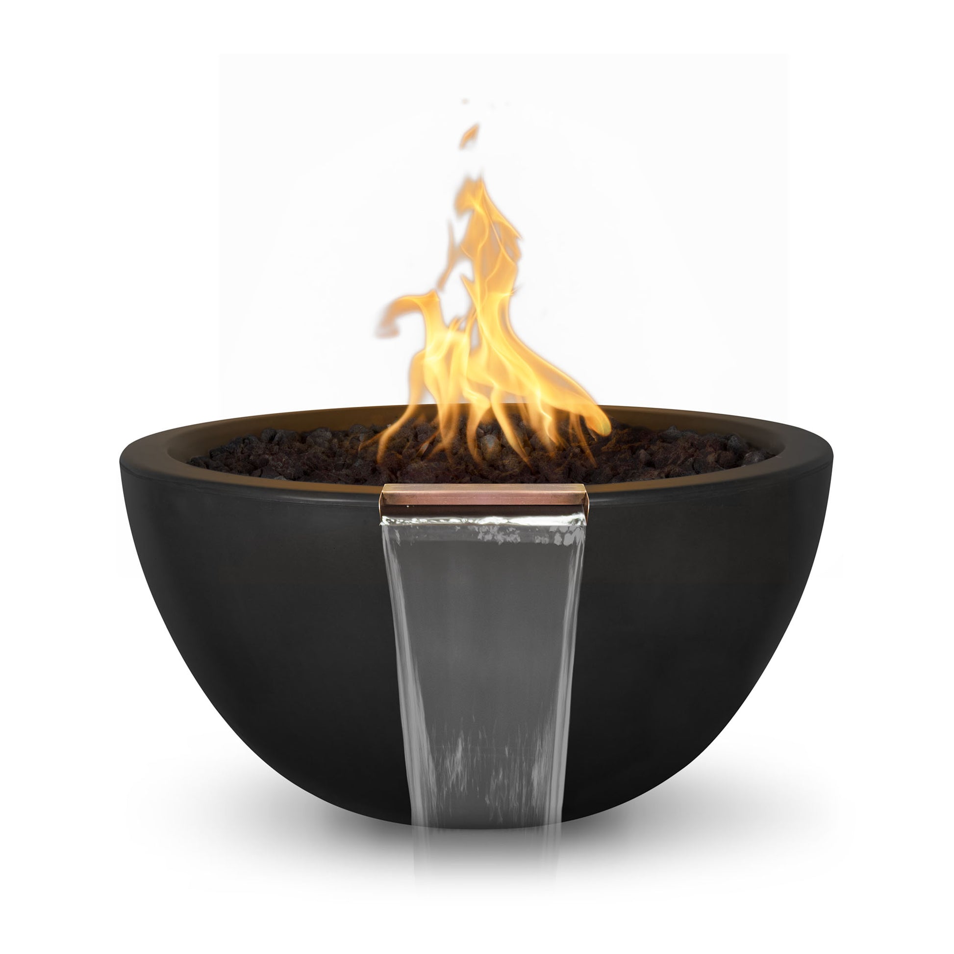 The Outdoor Plus 30" Concrete Luna Gfrc Fire & Water Bowl