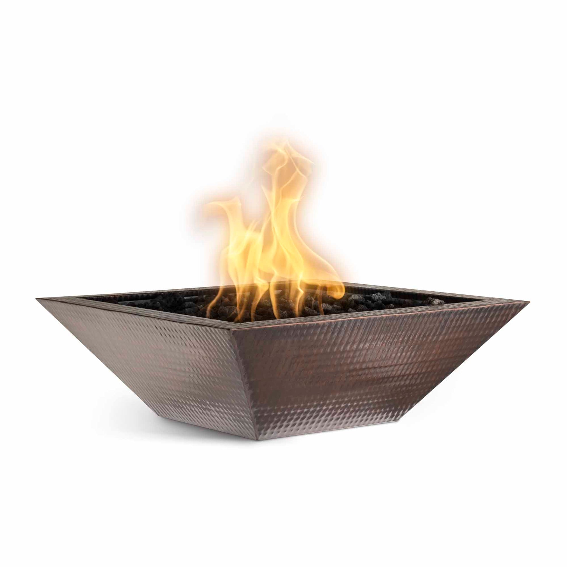 The Outdoor Plus Square Maya Fire Bowl - Copper