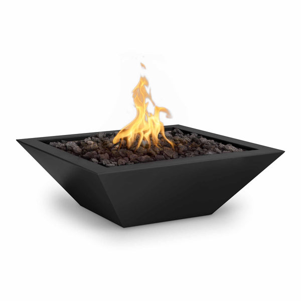 The Outdoor Plus Square Maya Fire Bowl - Powder Coated Metal