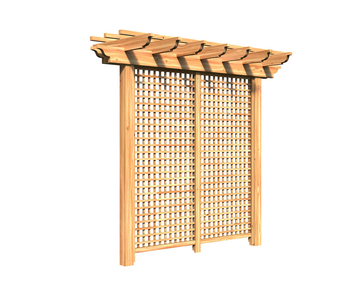 Creekvine Designs Treated Pine Monterrey Pergola with Lattice