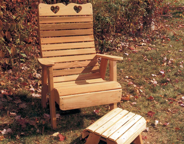 Creekvine Designs Cedar Royal Country Hearts Patio Chair