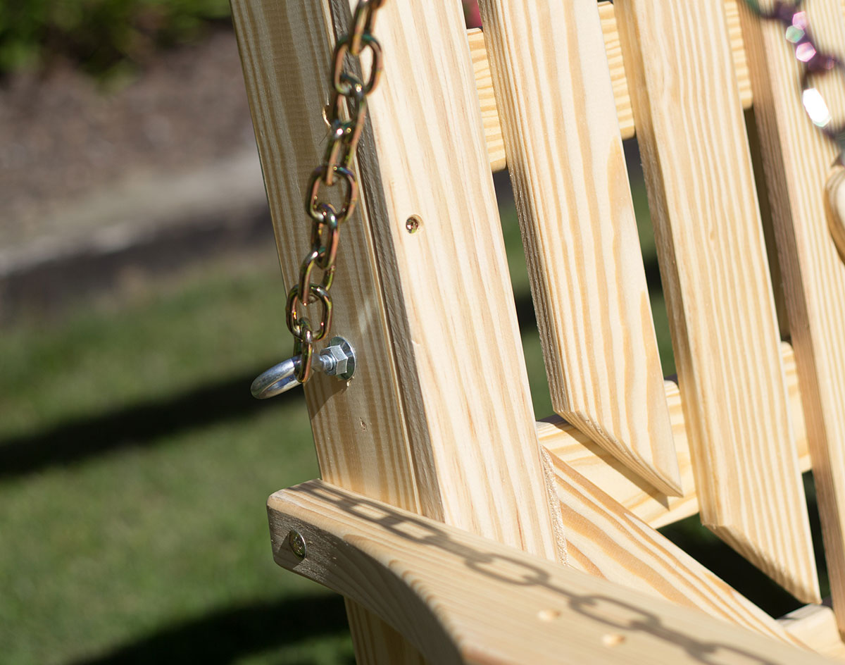 Creekvine Designs Treated Pine Crossback Porch Swing