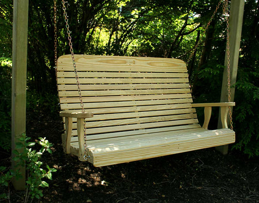 Creekvine Designs Treated Pine High Crossback Porch Swing