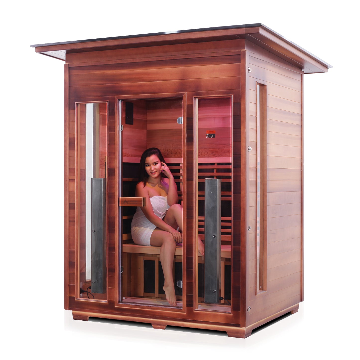 Enlighten Outdoor Full Spectrum Infrared Sauna RUSTIC - 3