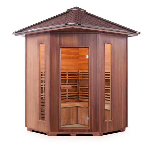 Enlighten Outdoor Traditional Saunas SunRise - 4C Peak