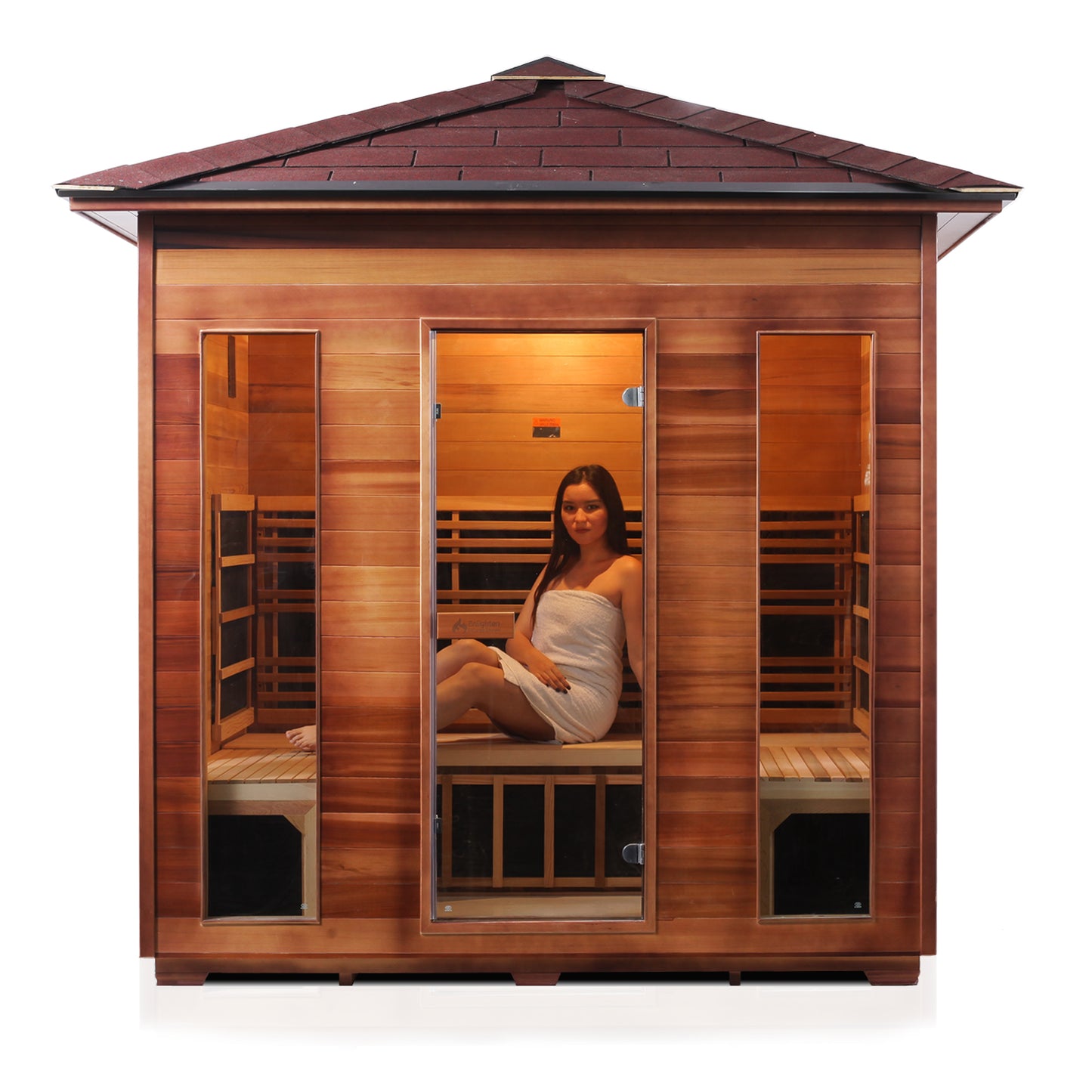 Enlighten Outdoor Full Spectrum Infrared Sauna RUSTIC - 5