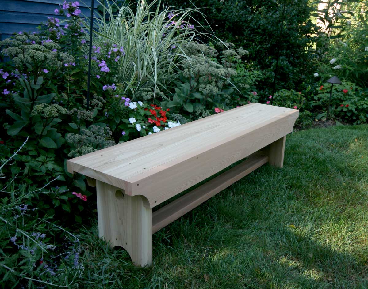 Creekvine Designs 5' Cedar 1805 Traditional Heavy Duty Bench