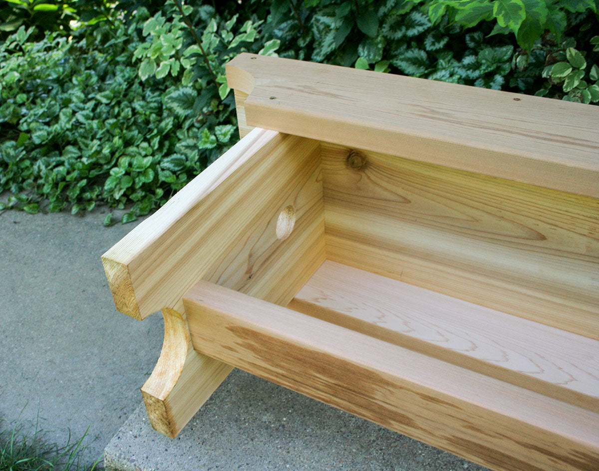 Creekvine Designs 5' Cedar 1805 Traditional Heavy Duty Bench