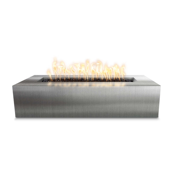 The Outdoor Plus Rectangular Regal Fire Pit - Hammered Copper