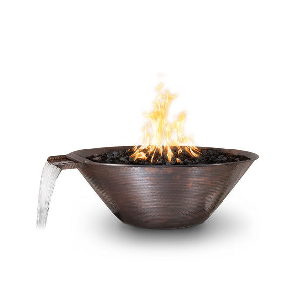 The Outdoor Plus Metal Remi Hammered Patina Copper - Fire & Water Bowl
